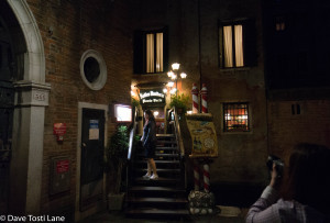 The restaurant we ate at tonight bills itself as the oldest restaurant in Venice. It has its own private bridge across a small canal.